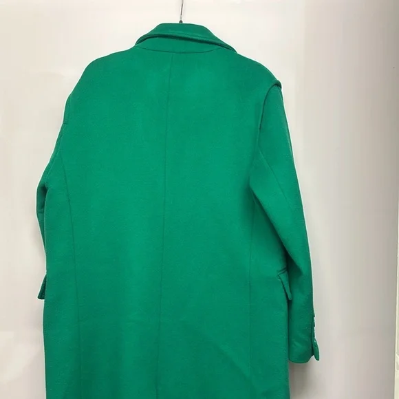 Maje Brand New Wool Coat, E.U Size : 42 or U.S size : XL . Beautiful green coat - Picture 8 of 10